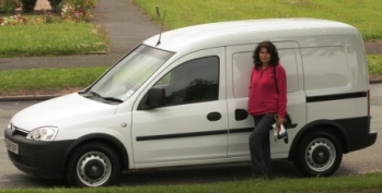 Debbie and her new van